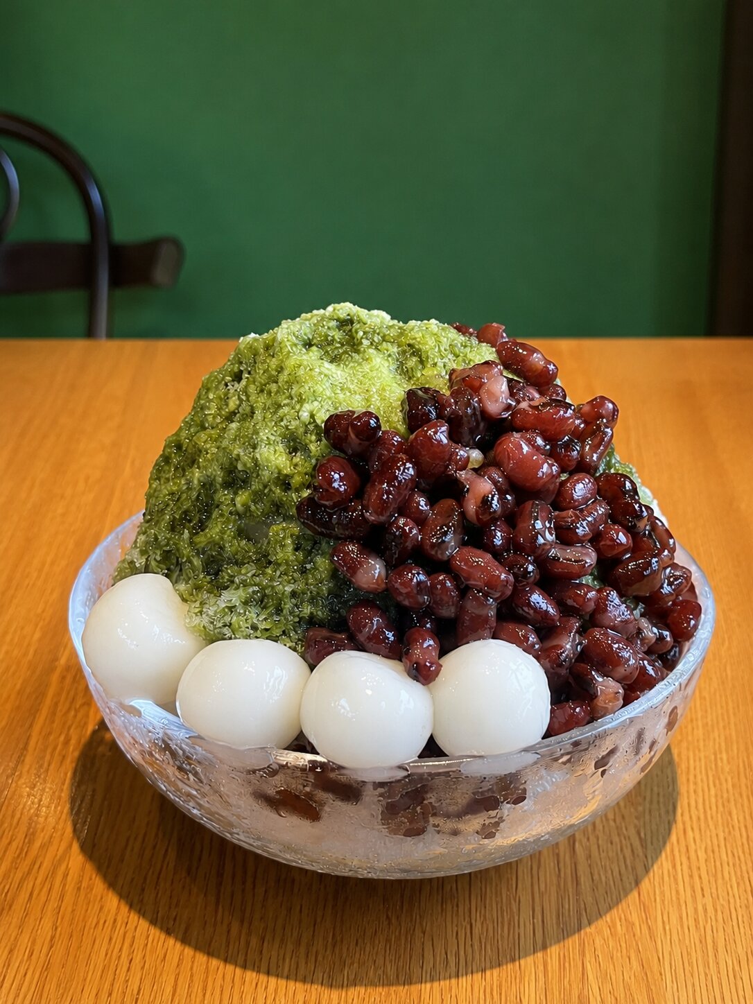 宇治抹茶のあずき白玉